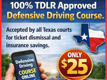 Bar chart showing a 10% decrease in Texas traffic violations for drivers aged 18 to 25.