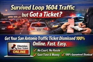 Online San Antonio defensive driving guide for Loop 1604 traffic ticket dismissal.