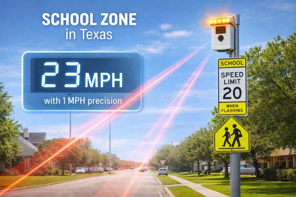 Comparison infographic of distracted driving in Texas showing a hand-held phone as a 'Violation' and a dashboard-mounted phone as 'Legal' under HB 1234.
